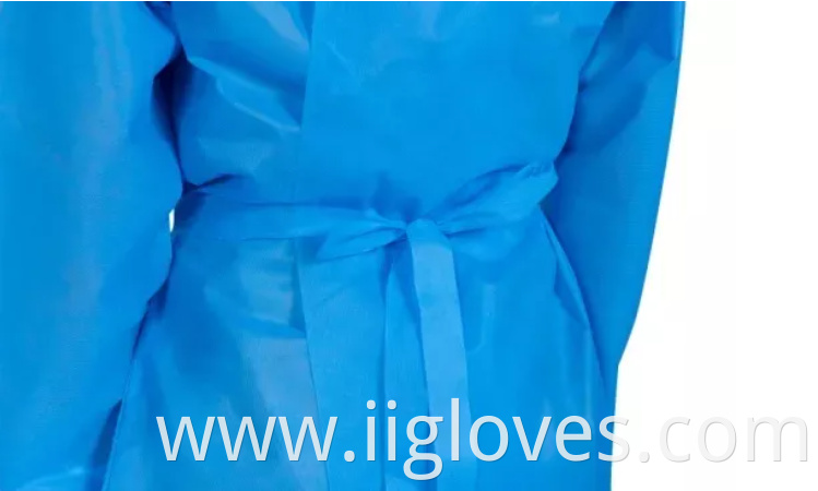 Insolation Isolative clothing isolation gown 60 Gsm Laminated Isolation gown